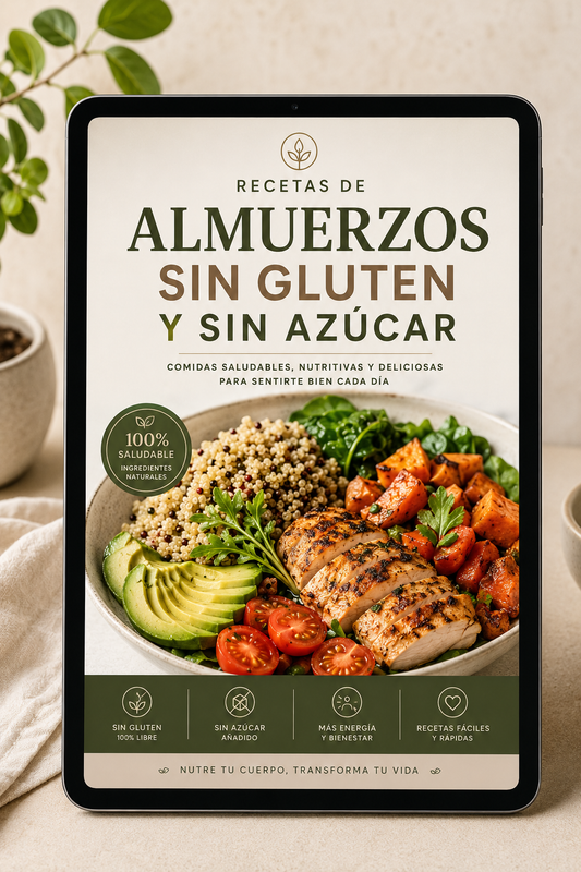 RECETAS DE ALMUERZOS SIN GLUTEN Y SIN AZUCAR
